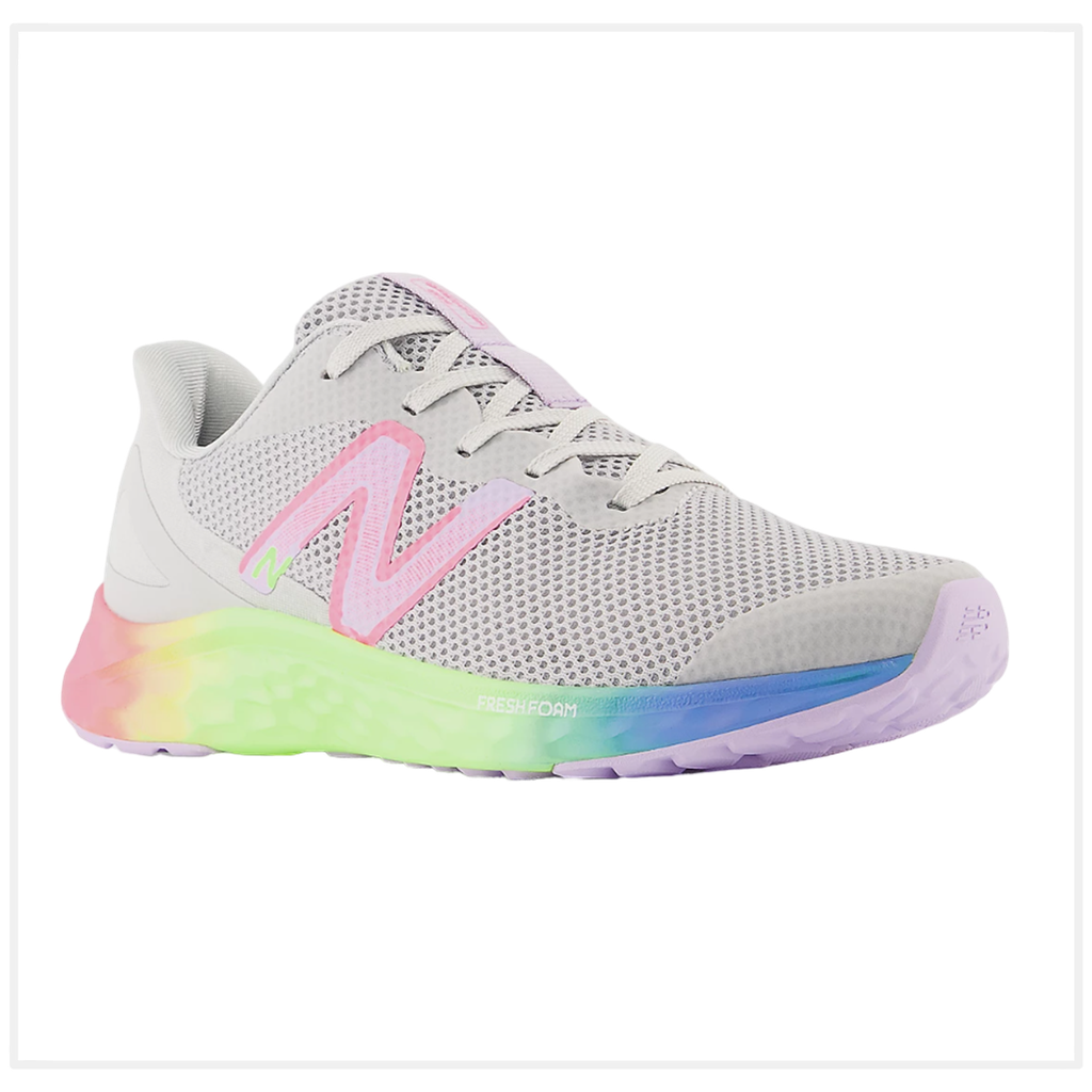 Zapato de Niña New Balance Fresh Foam Arishi v4 Blanco/Rosado