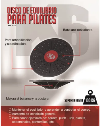 Disco de Equilibrio K6 para Pilates