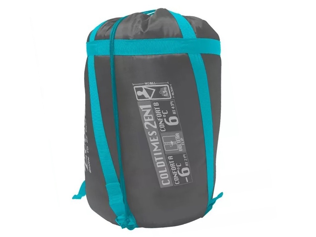 Saco de Dormir Ecology Coldtime Azul y Gris