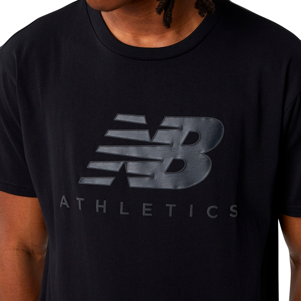 Franela de Hombre New Balance Athletics Graphic Logo Negra
