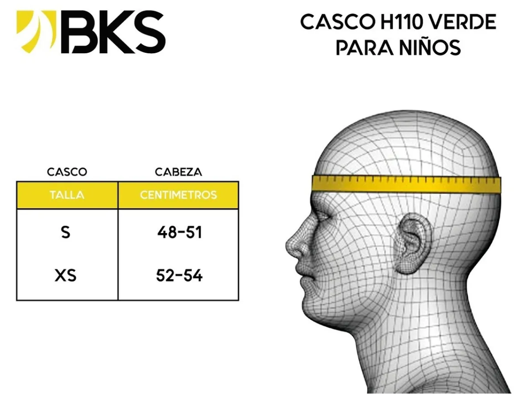 Casco para Niños BKS H110 Verde