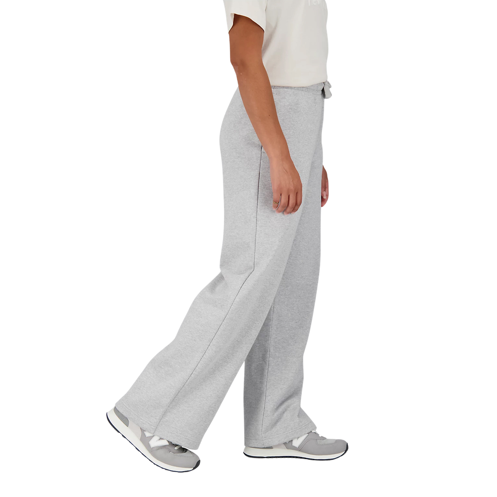 Pantalón Mono Ancho Mujer New Balance Essentials Stacked Logo French Terry
