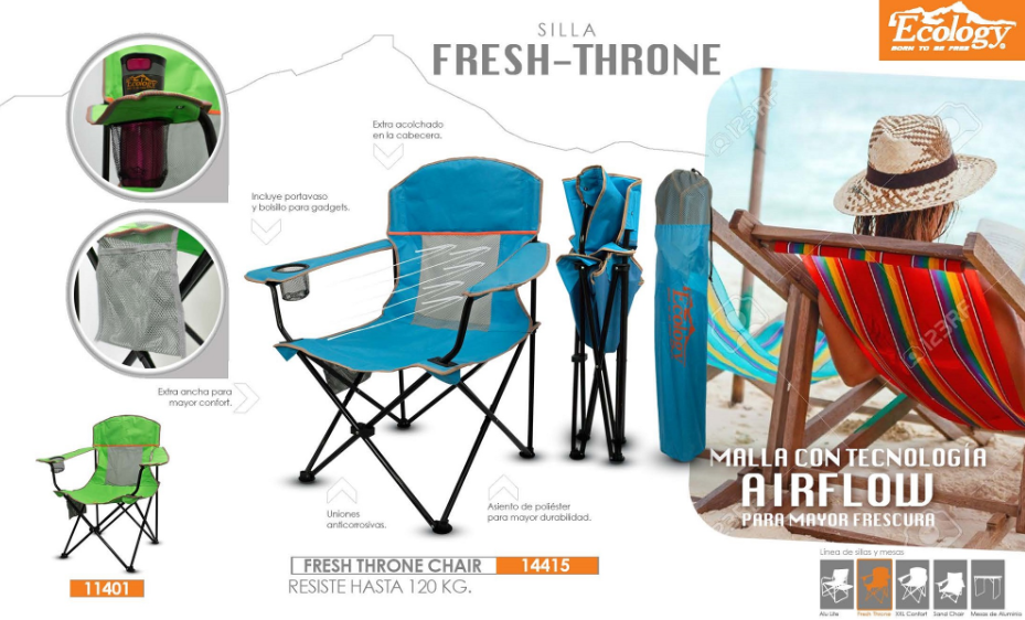 Silla Plegable Ecology Fresh Throne