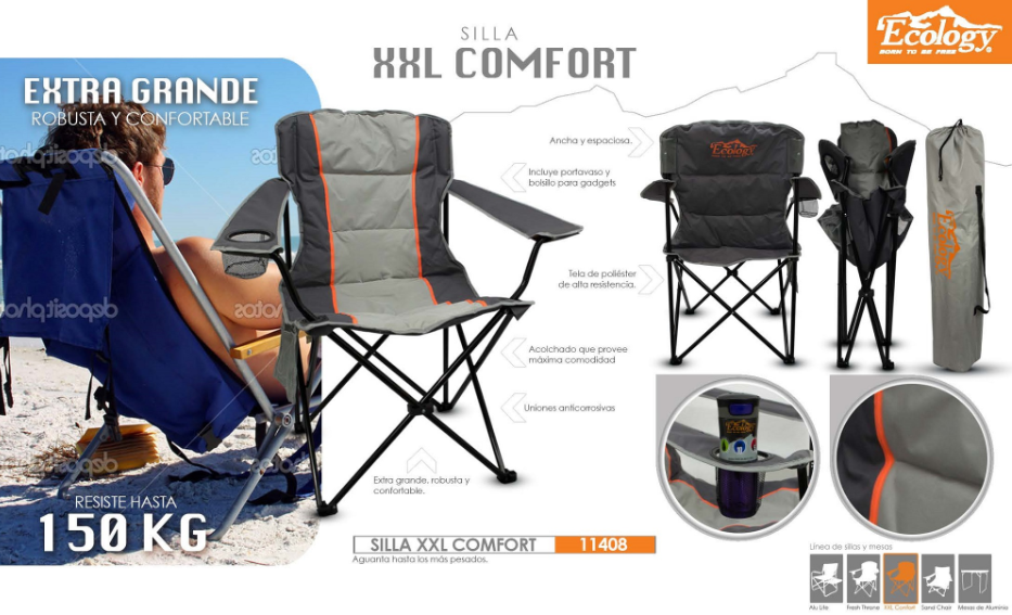 Silla Plegable Ecology XXL Comfort