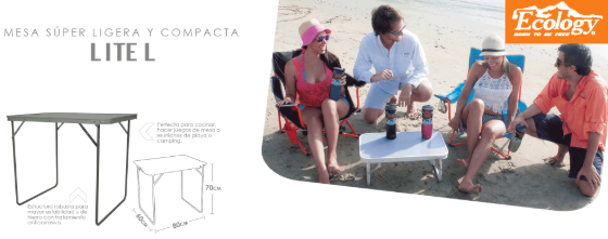 Mesa de Aluminio Ecology Lite L