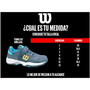 Calzado de Niño Wilson Set Kids Tns Azl Mrn/Azl/Am (T21902)