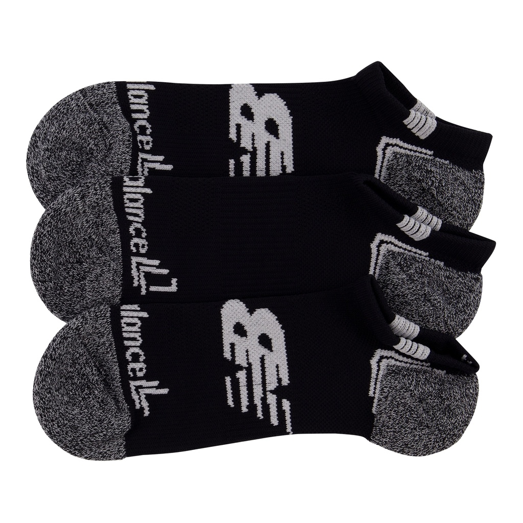Medias Cortas New Balance No Show Run 3 Pack Negro