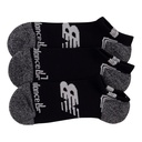 Medias Cortas New Balance No Show Run 3 Pack Negro