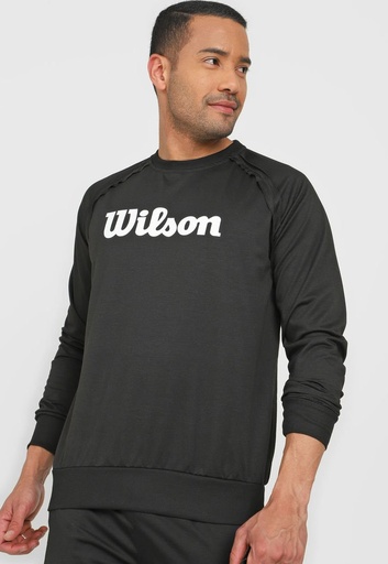 Sudadera Wilson Cuello Redondo French Terry  98483 Negro