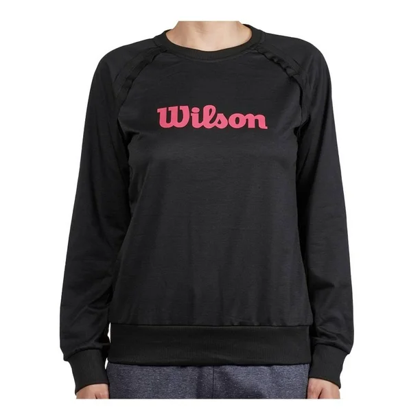 Sudadera Wilson C/R French Terry Dama Negro
