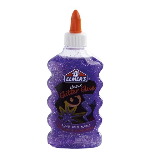 [N2048795] Pega Elmer's Glitter Purple 18PK/100 6Oz