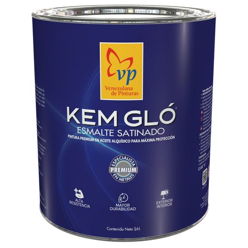 Pintura Esmalte VP Kem Glo 1/4 Galón Tipo A