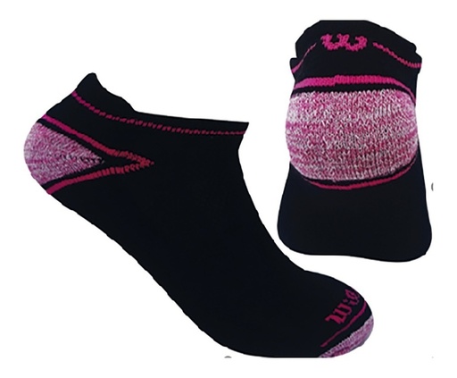 [C0914] Calcetin/Media tobillera deportiva de fibra sintetica Wilson dama X3 Unitalla