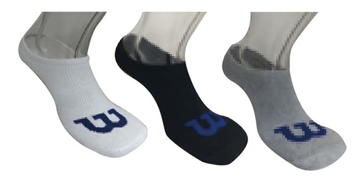 [C0912] Calcetin de Mujer Wilson No show Talla Única colores surtidos x3