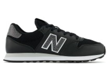 [GW500MV1-B-Bult] Zapato de Mujer New Balance 500 Negro / Gris (bulto x 12 pares)