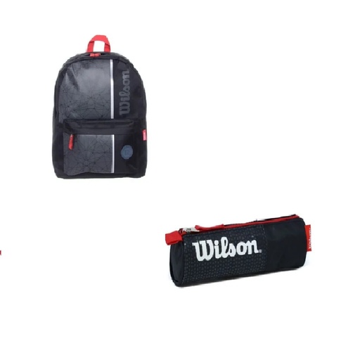 [COMESCO5C] Combo Wilson te Acompaña a donde Vayas Caballero Morral Wilson Aspen Escolar Unisex + Cartuchera Escolar Wilson Field