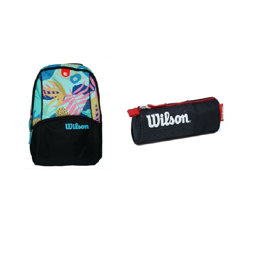 [COMESCO5D] Combo Wilson te Acompaña a donde Vayas  Bolso Morral Wilson Amazona 18" 27 LT + Cartuchera Escolar Wilson Field