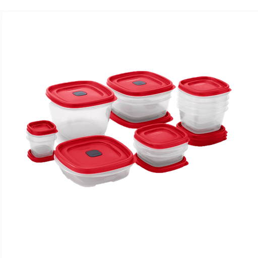 [2112335] Set de 24 Recipientes con tapa distintos tamaños Easy Find Rubbermaid
