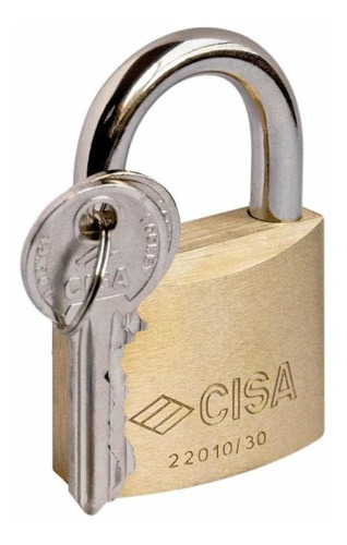 [91002257] Mini Candado con llave  Cisa Maleta Locker Viaje 25 mm