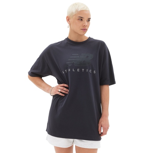 Camiseta de Mujer New Balance Athletics Oversized Negra