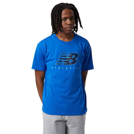Franela de Hombre New Balance Athletics Graphic Logo Azul