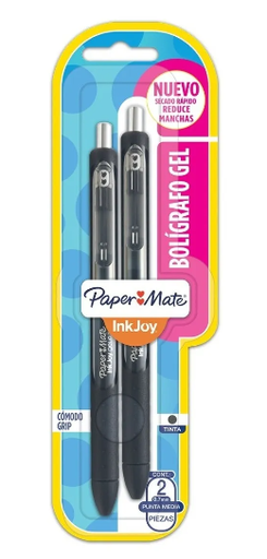 [1997106] Bolígrafo Paper Mate Inkjoy Gel Rt Tx2 Negro (copiar)