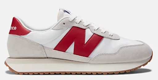 [MS237RG-D-Bult] Zapato de hombre New Balance 237 Blanco/Rojo (copiar)