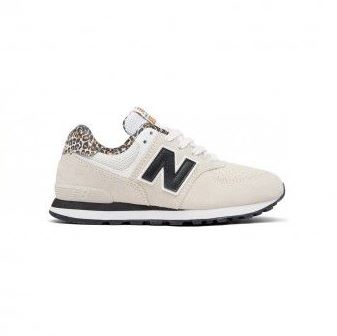 [PC574AW1-M-Bult] Zapato de Niña New Balance 574 Blanco/Negro (copiar)