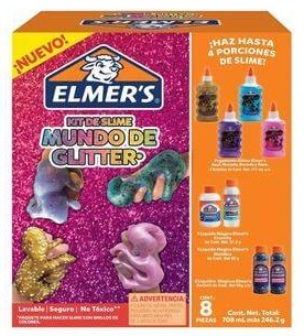 [2173157] Kit Slime Elmer's Mundo de Glitter Pack 8 piezas