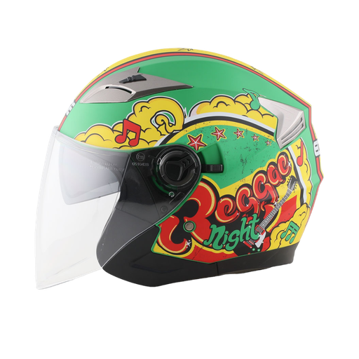 Casco Semi Integral Edge Helmet Jaguar Reggae Doble Visor