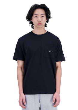 [MT31542-BK-B] Camiseta manga corta New Balance Essentials Reimagined Negro (8 unidades)