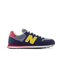 [GM500HB2-D-B] Zapato Lifestyle New Balance 500 Azul Marino y Amarillo (12 pares)