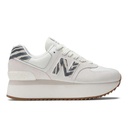 [WL574ZDD-B-B] Zapato Lifestyle Mujer New Balance 574 Plataforma Blanco (12 pares)