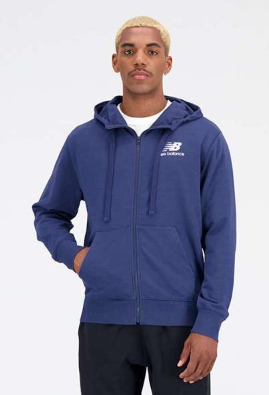 [MJ31536-NNY-B] Chaqueta New Balance Essentials Stacked Logo French Terry Azul Oscuro (8 unidades)