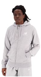 [MJ31536-AG-Z] Chaqueta New Balance Essentials Stacked Logo French Terry Gris (8 unidades)