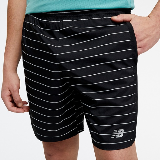 [MS23231-BK-A] Short 7 pulgadas New Balance Accelerate Printed Negro (8 unidades)