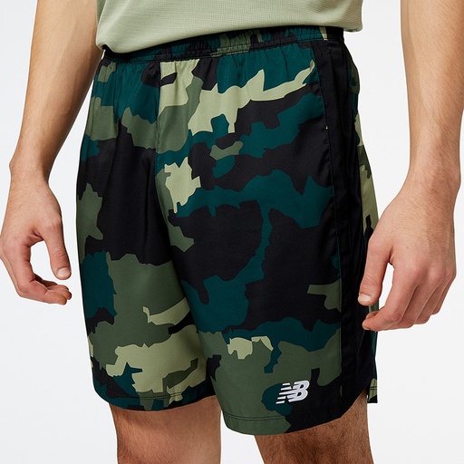 [MS23231-COG-A] Short 7 pulgadas New Balance Accelerate Printed Verde (8 unidades)