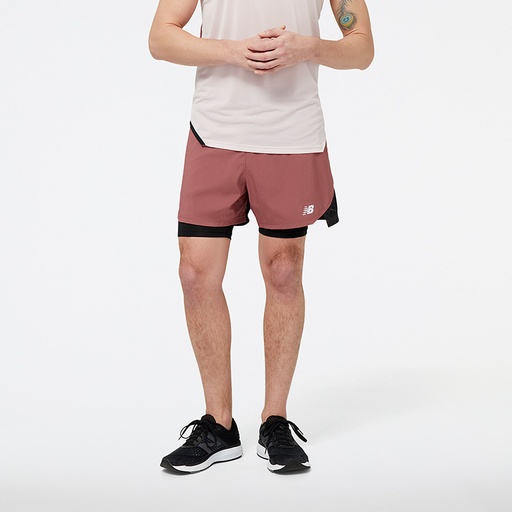 [MS31244-WAD-Z] Short 5 pulgadas 2 en 1 New Balance Accelerate Rosado (8 unidades)