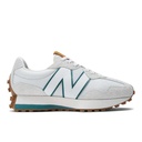 [WS327CJ-B-B] Zapato Lifestyle Mujer New Balance 327 Gris/Turquesa (12 pares)