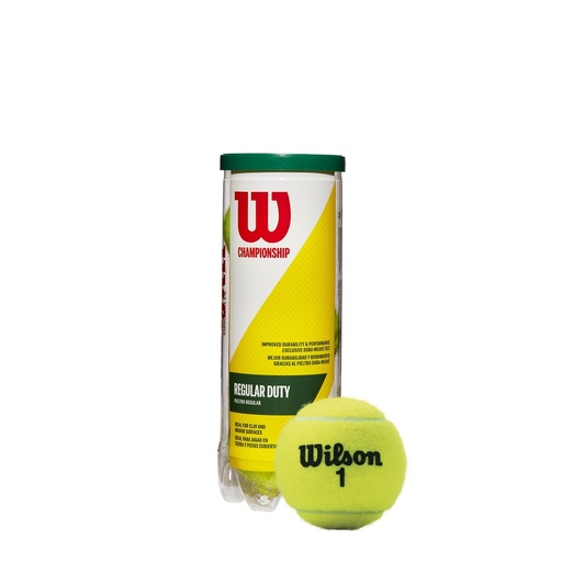 [WRT100300] Tarro x3 Pelotas de Tenis Wilson Championship Regular Duty