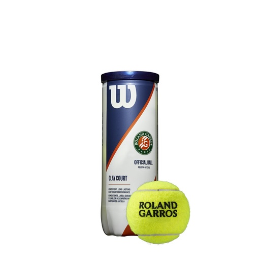 [WRT125000] Pelotas de Tenis Wilson Roland Garros Official Envase de 3 Unidades (T1250)