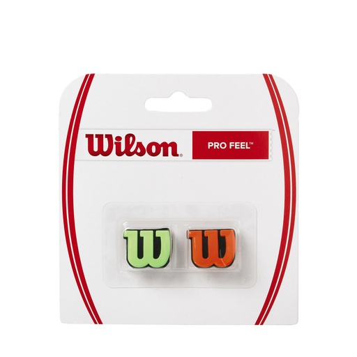[WRZ538700] Antivibradores para Raqueta de Tenis Wilson Profeel (Verde/Naranja)