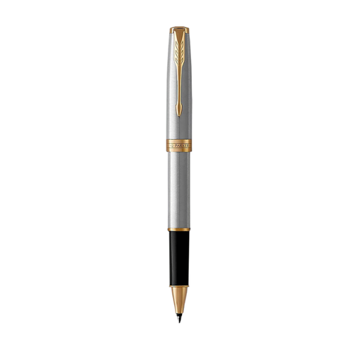 Bolígrafo Roller Parker Sonnet Acero Inoxidable Acabado Oro