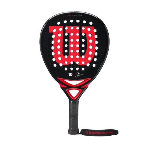 [WR065711U2] Raqueta de Padel Wilson Bela Team Negro Rojo